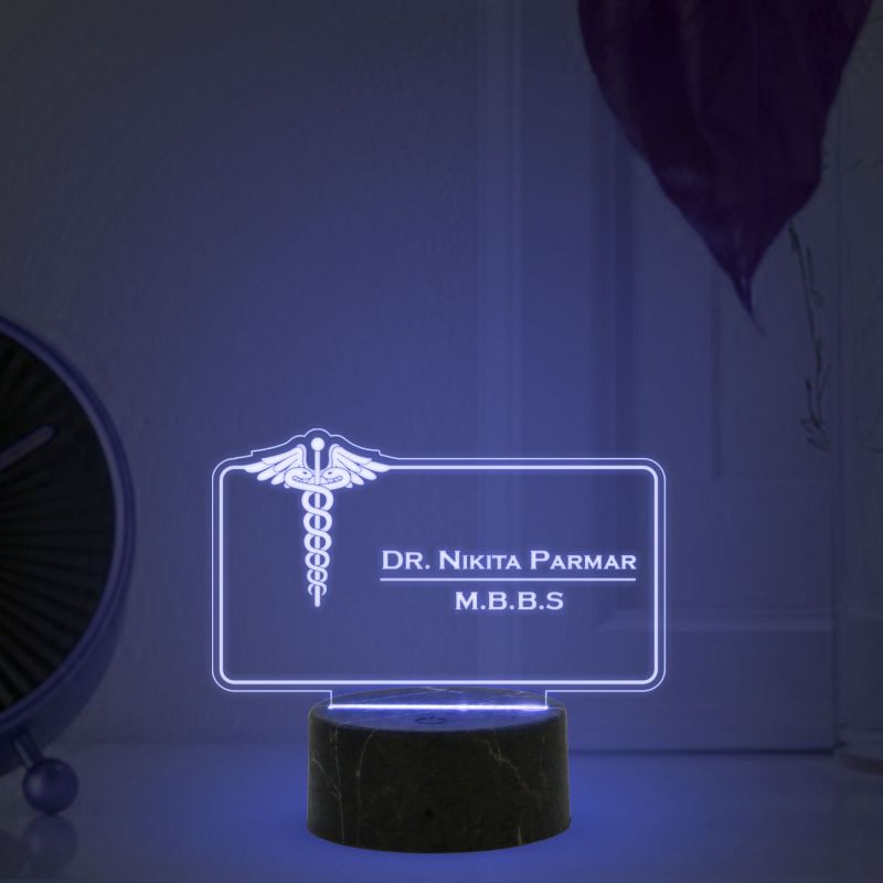 Doctor Name Plate With Customized Name